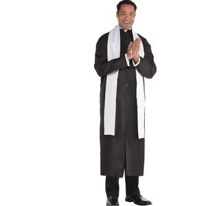 Priest Halloween Costume with White Stole